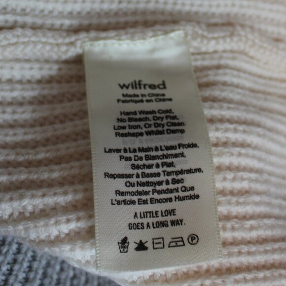 Aritzia Wilfred Lonell Color Block Wool Sweater Multi color merino wool sz M - Picture 8 of 8